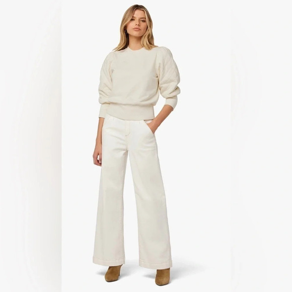 Andrea’s Lookbook X Joe’s Jeans NWT Women’s Drew Quilted Sweatshirt Size M - Picture 2 of 10